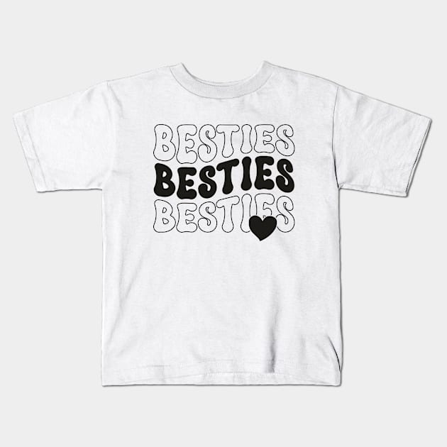 Besties Kids T-Shirt by Astramaze